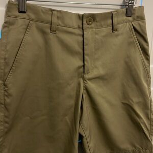 Under Armour Boys XL adjustable dark khaki shorts.  Excellent condition